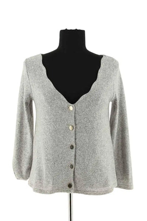 Cardigan Saaj Gris en Synthétique, taille XS - Seconde Main