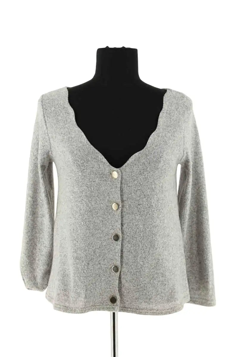 Cardigan Saaj Gris en Synthétique, taille XS - Seconde Main