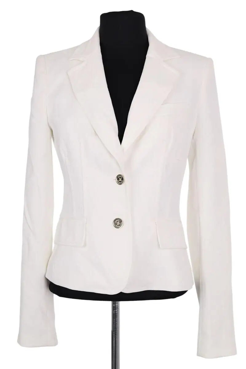 Blazer Michael Kors Blanc en Synthétique, taille XS - Seconde Main