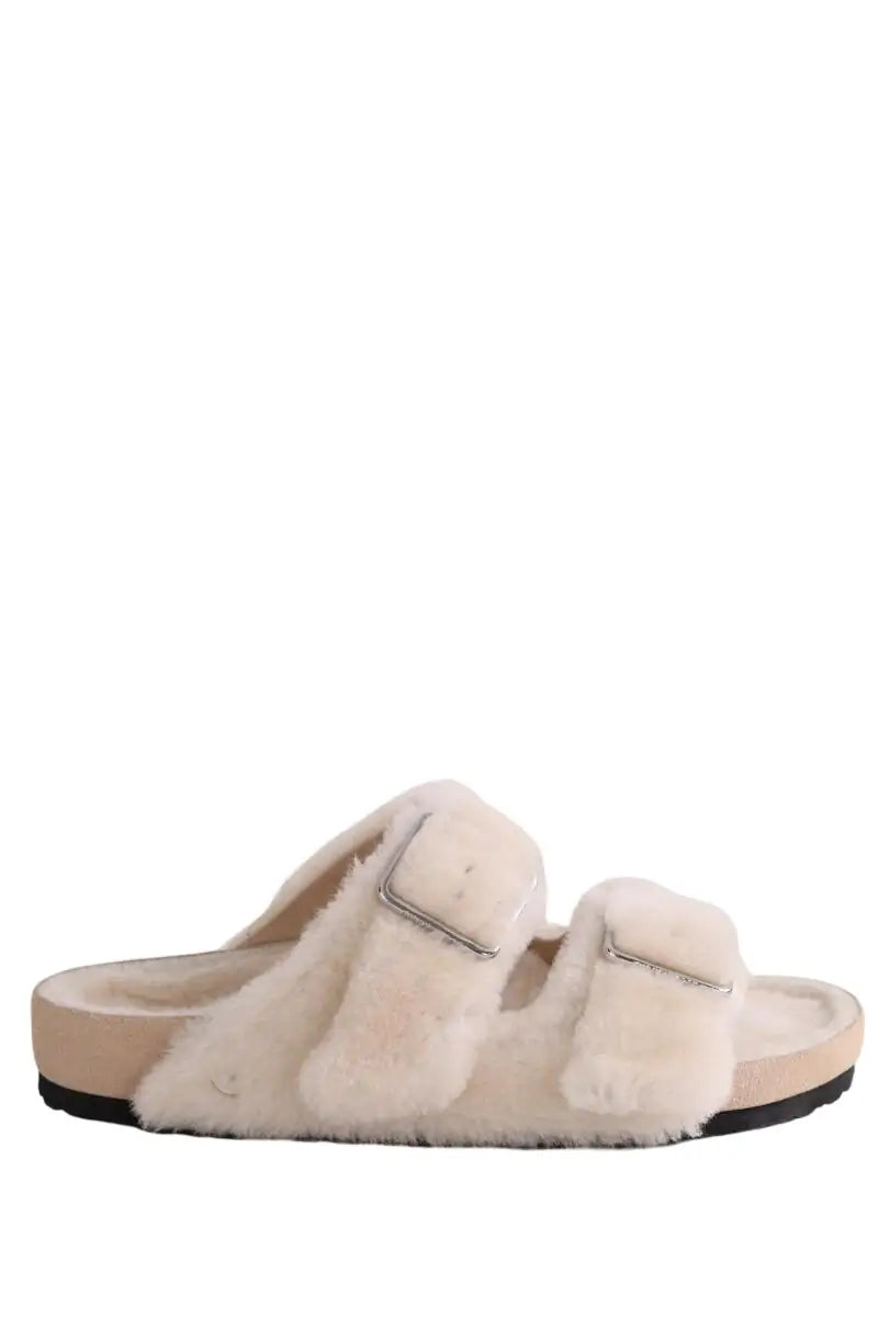 Mules Birkenstock Beige en Cuir, taille 42 - Seconde Main