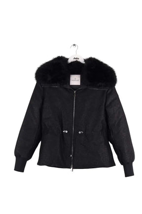 Doudoune Moncler Noir en Laine, taille XS - Seconde Main