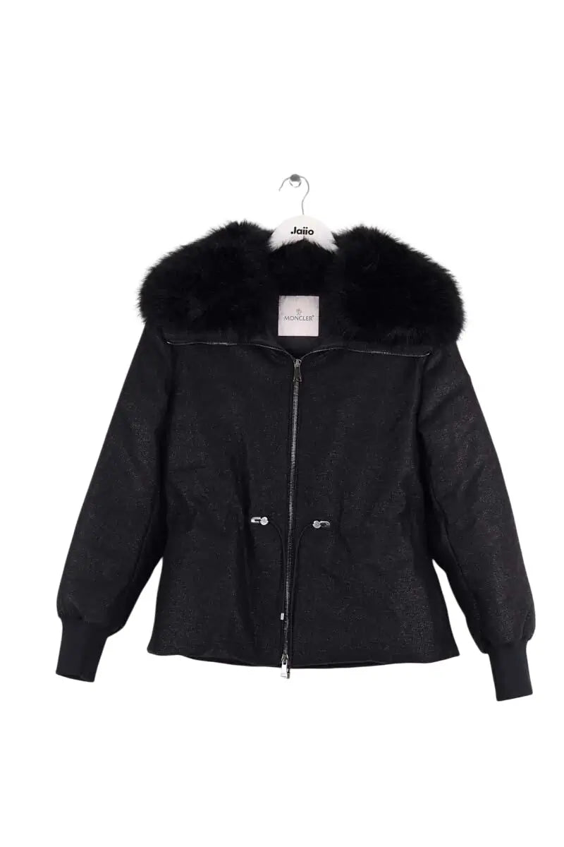 Doudoune Moncler Noir en Laine, taille XS - Seconde Main
