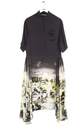 Robe Prada Noir en Synthétique, taille M - Seconde Main