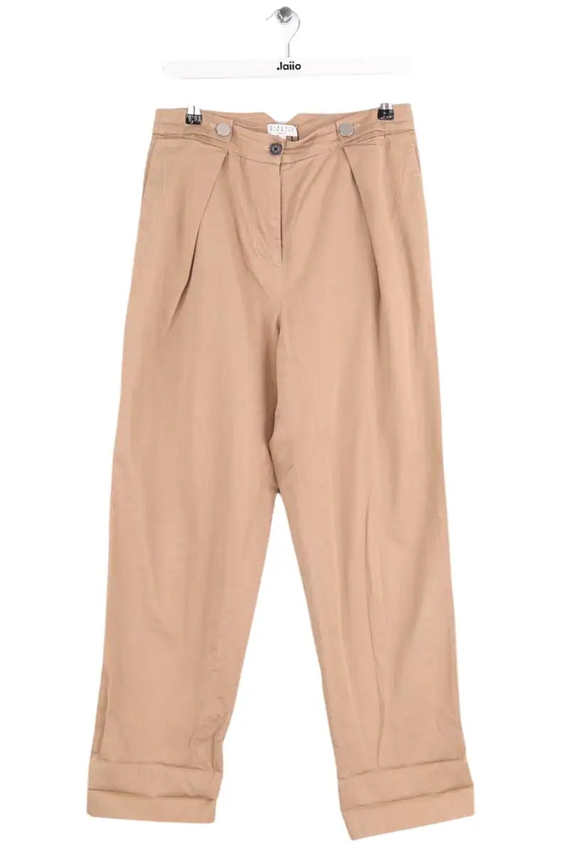 Pantalon Claudie Pierlot Camel en Coton, taille M - Seconde Main