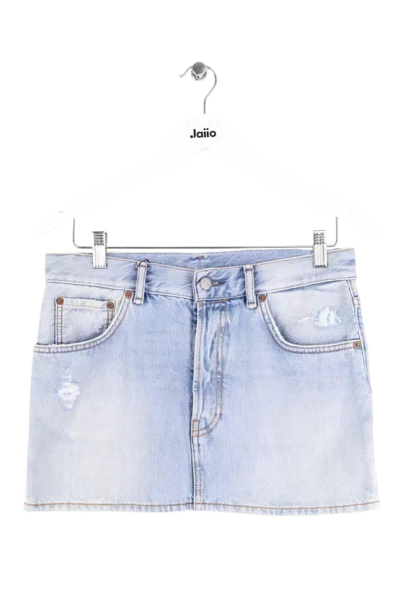 Mini jupe Acne Studios Bleu en Coton, taille S - Seconde Main