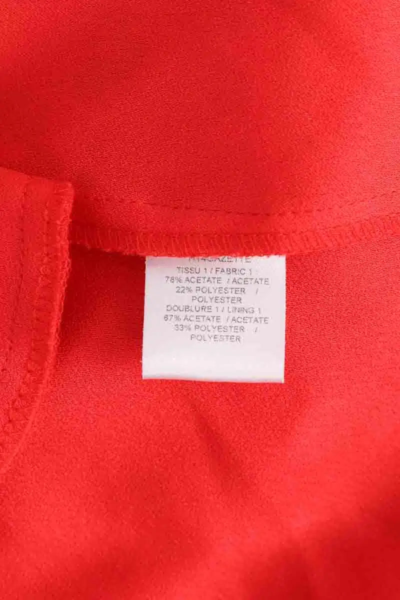 Robe Maje Rouge en Synthétique