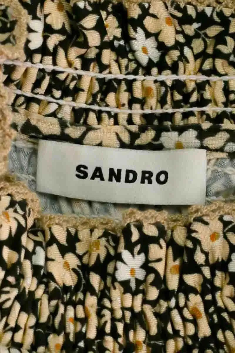 T-shirt Sandro Beige en Viscose