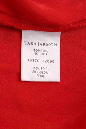 Blouse Tara Jarmon Rouge en Soie