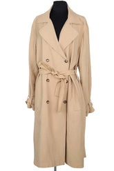 Trench-coat Ba&Sh Beige en Viscose, taille M - Seconde Main