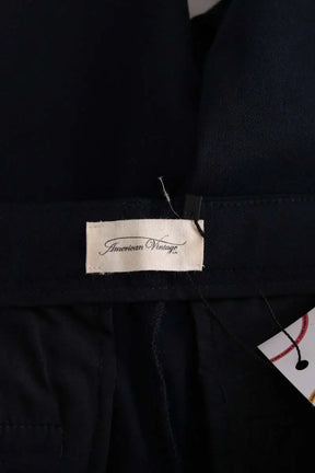 Pantalon droit American Vintage Bleu en Synthétique