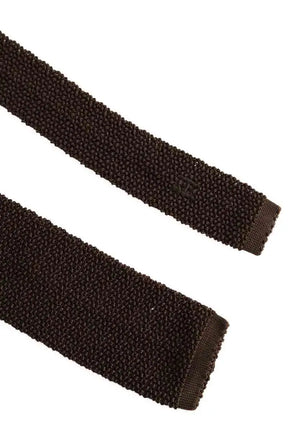 Cravate Hermès Marron en Soie
