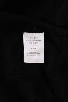 Cardigan Maje Noir en Laine