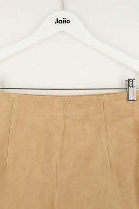Mini short Sézane Camel en Cuir