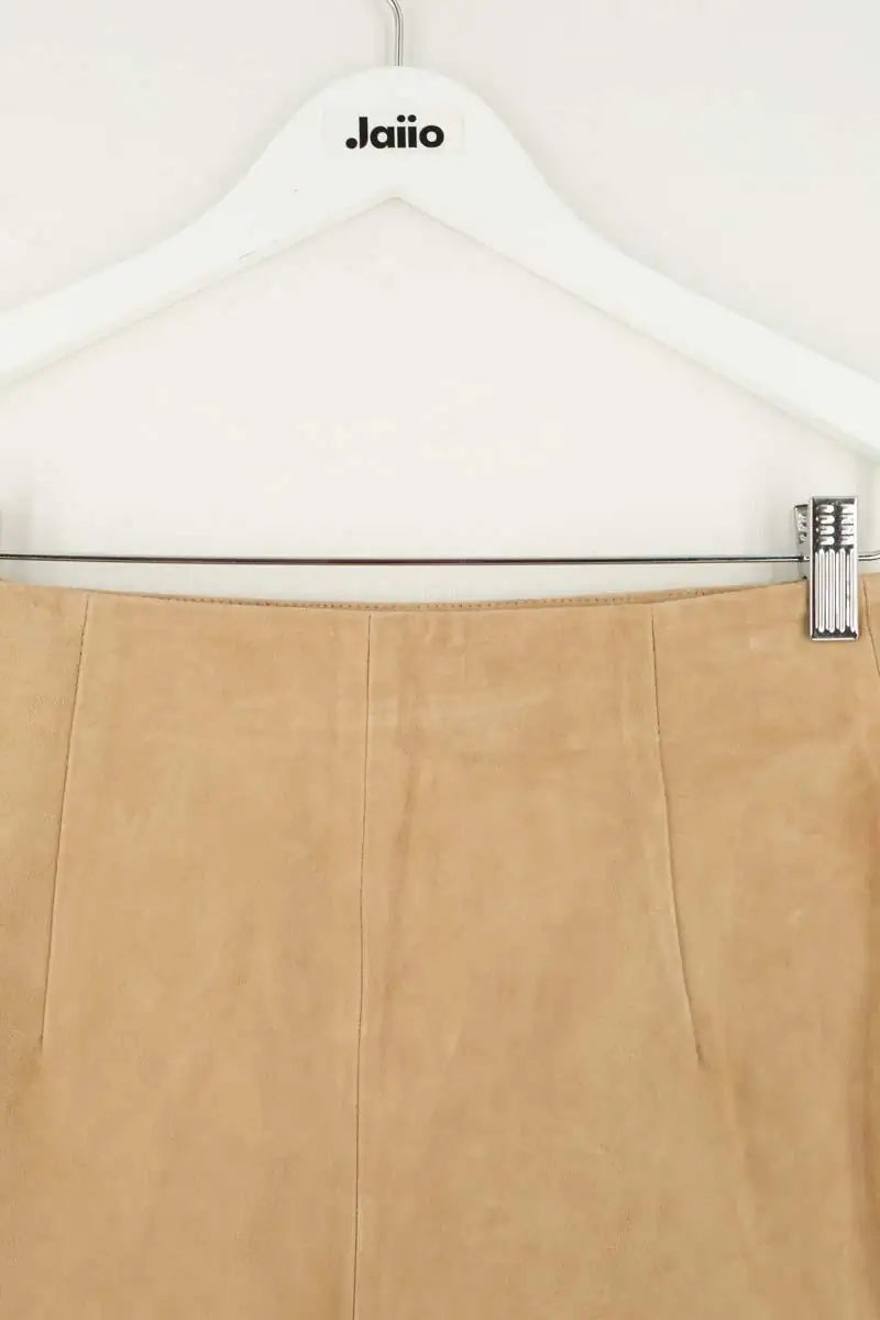 Mini short Sézane Camel en Cuir