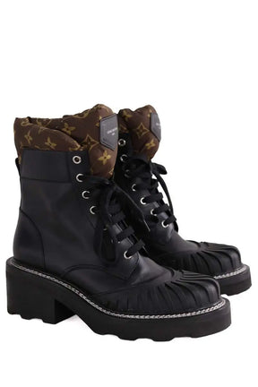 Boots à lacets Louis Vuitton Noir en Cuir