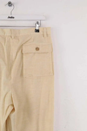 Pantalon droit Maryam Nassir Zadeh Jaune en Coton