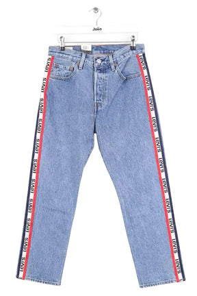 Jean droit Levi's 501 Bleu en Coton, taille XS - Seconde Main