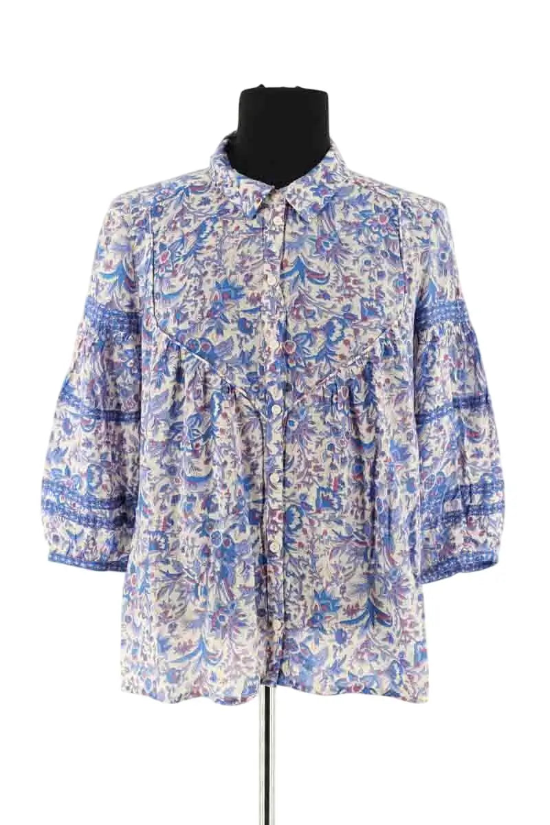 Blouse Ba&Sh Bleu en Viscose, taille S - Seconde Main