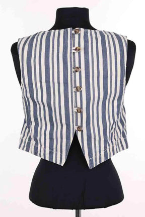Top sans manche Sézane Bleu en Coton