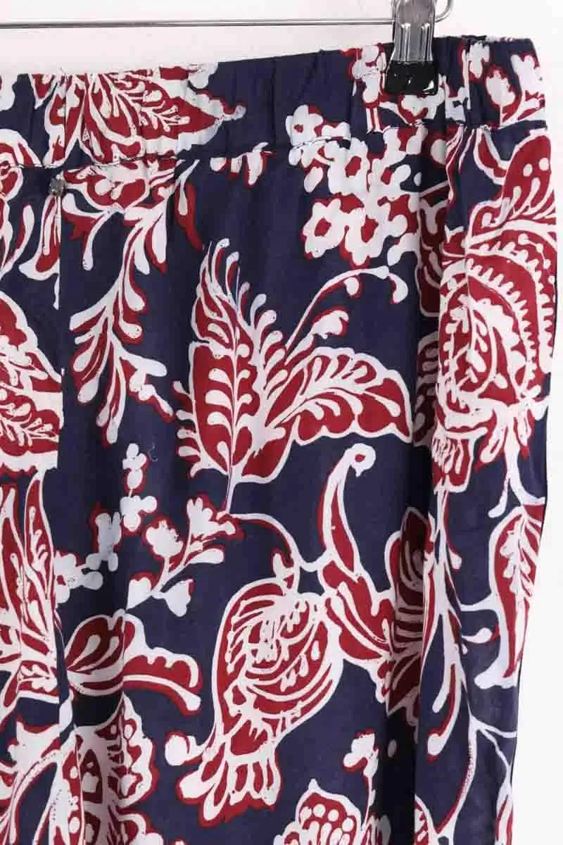 Pantalon Marina Rinaldi Bleu en Synthétique