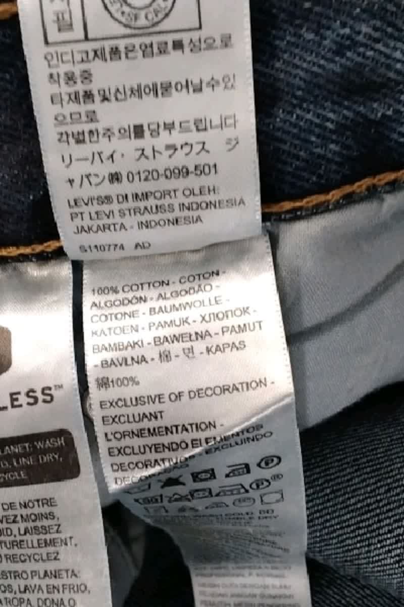 Jean droit Levi's  Bleu