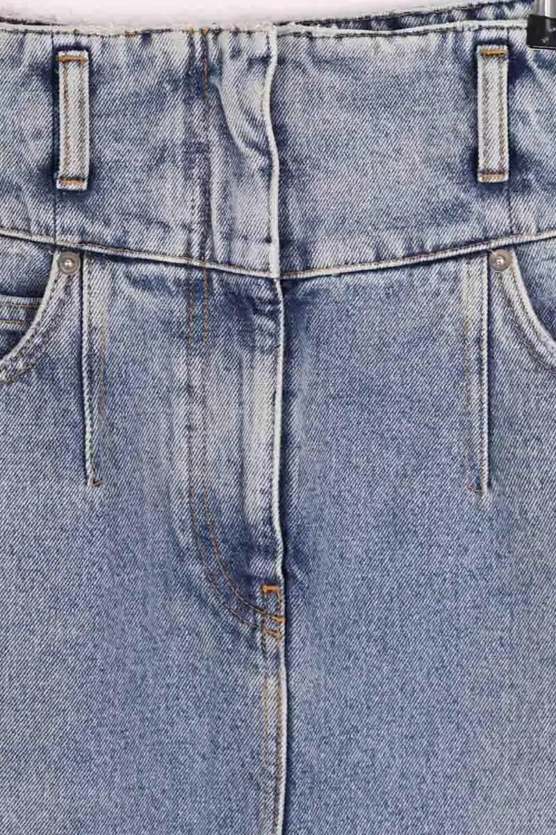 Jupe Iro Bleu en Coton