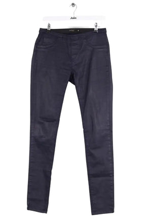 Pantalon slim Berenice Marine en Coton, taille L - Seconde Main