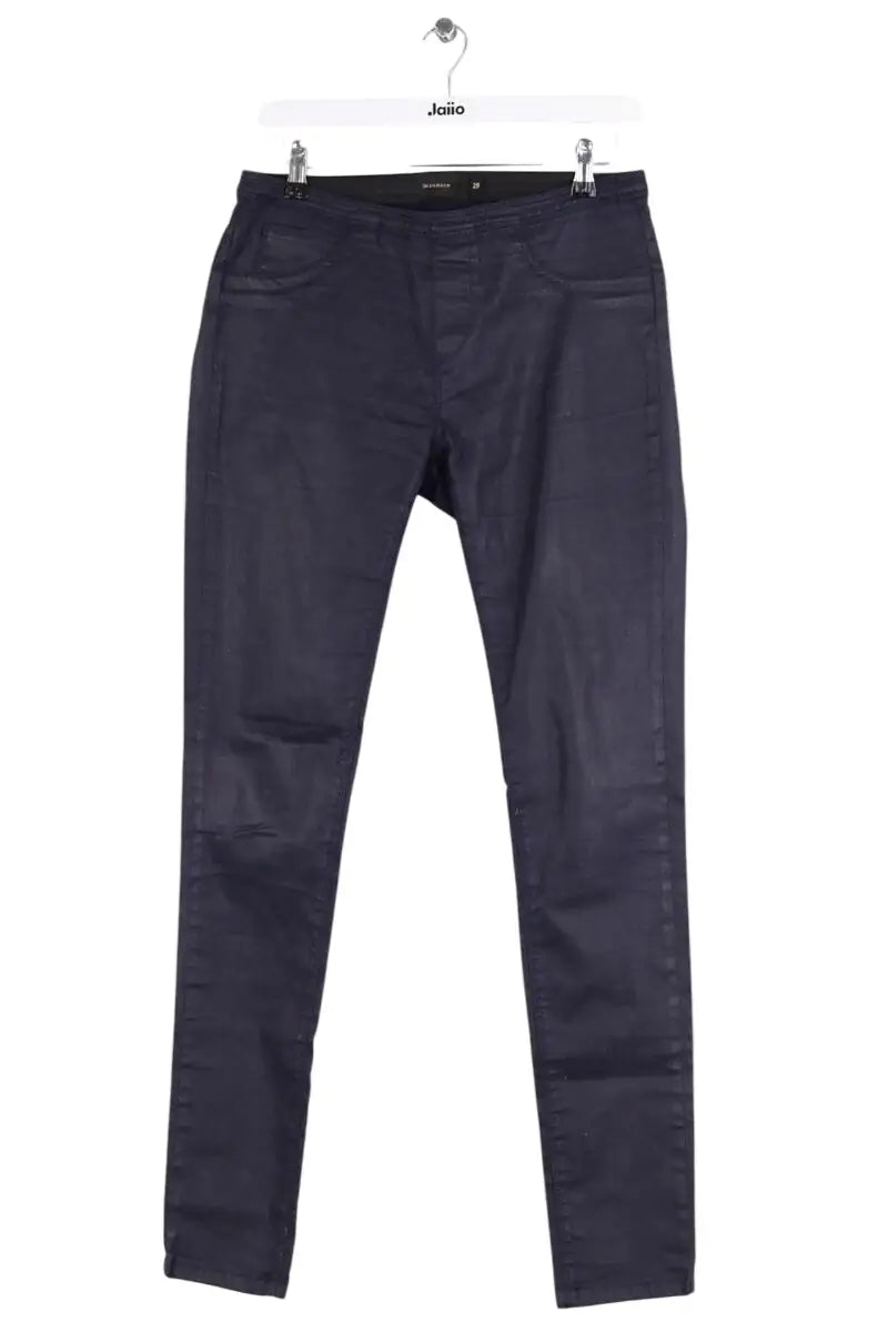 Pantalon slim Berenice Marine en Coton, taille L - Seconde Main