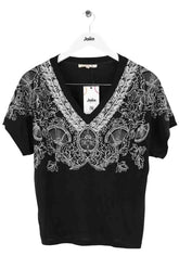 T-shirt Maje Noir en Coton, taille M - Seconde Main