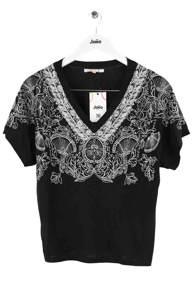 T-shirt Maje Noir en Coton, taille M - Seconde Main