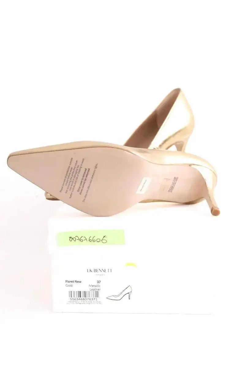 Talons LK Bennett Floret Doré en Cuir