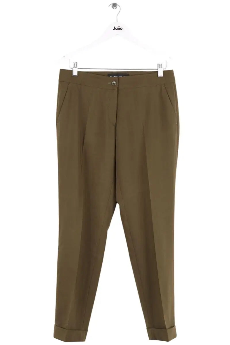Pantalon Etro Kaki en Laine, taille M - Seconde Main