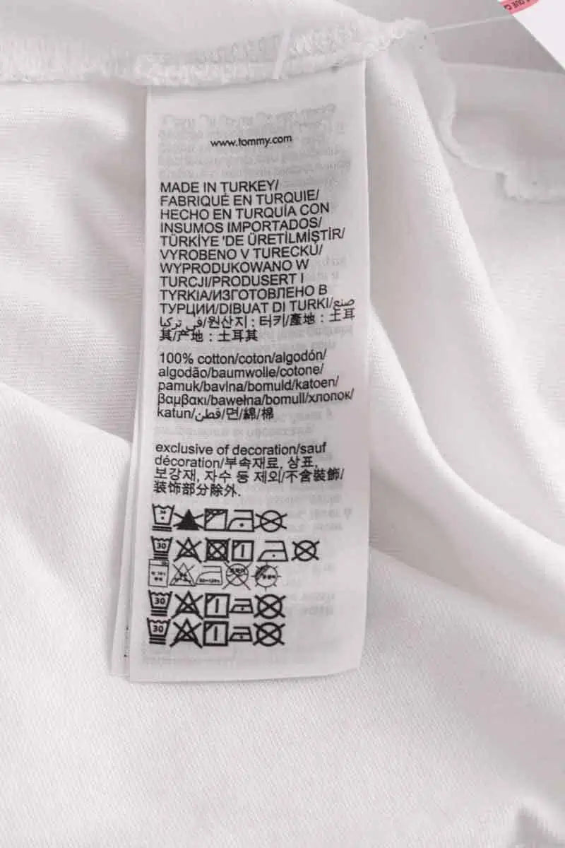 T-shirt Tommy Hilfiger Blanc en Coton