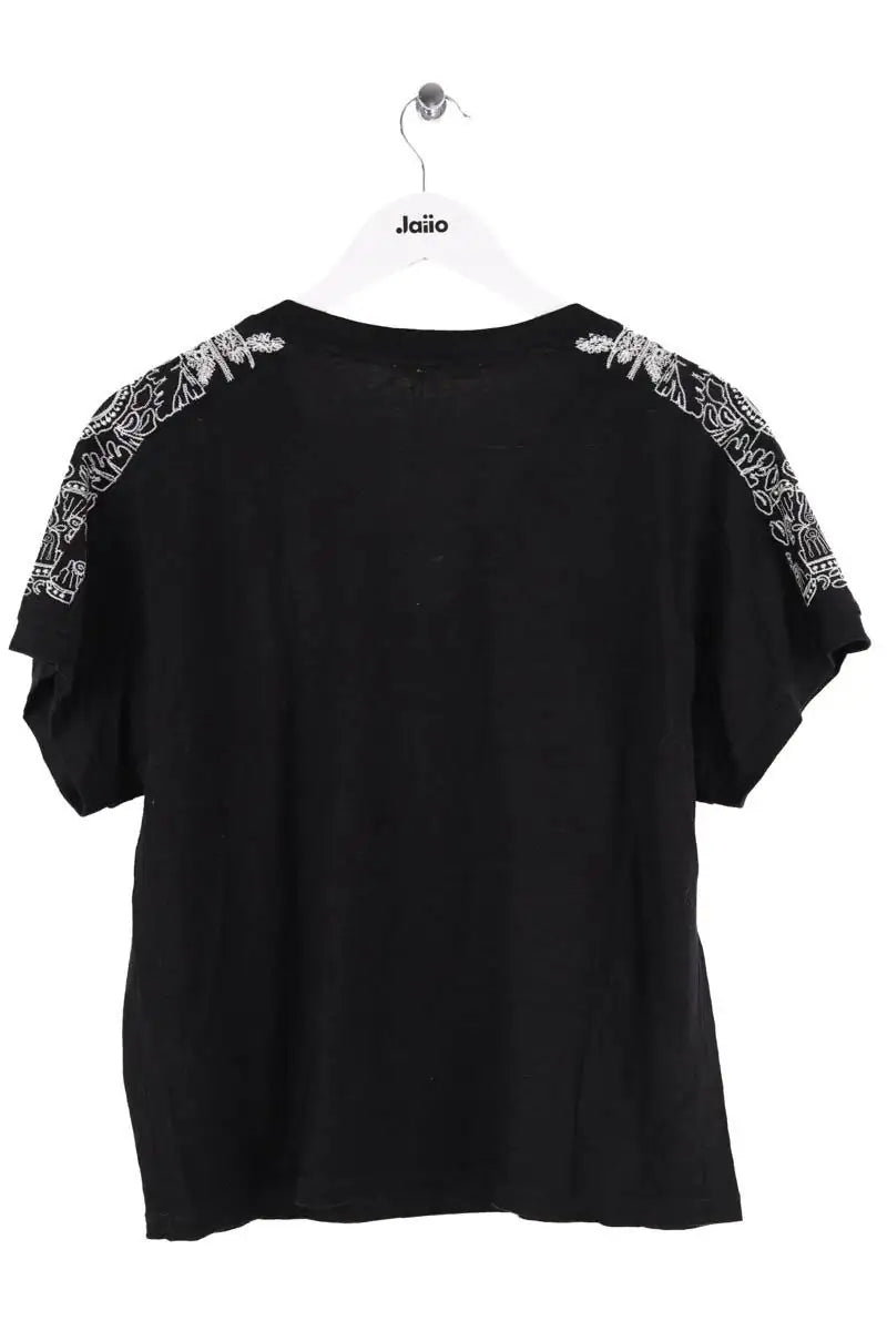T-shirt Maje Noir en Coton