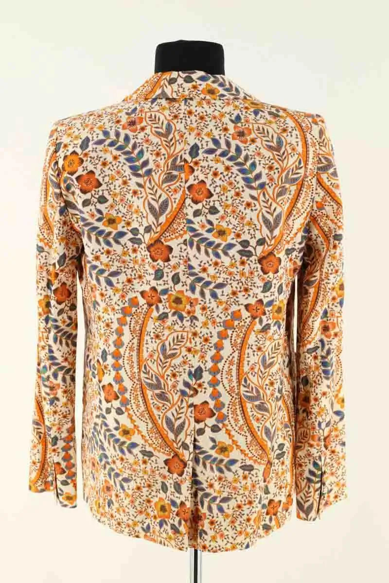 Blazer Sézane Orange en Lin
