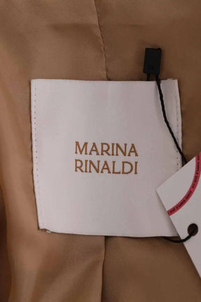 Manteau Marina Rinaldi Camel en Cuir