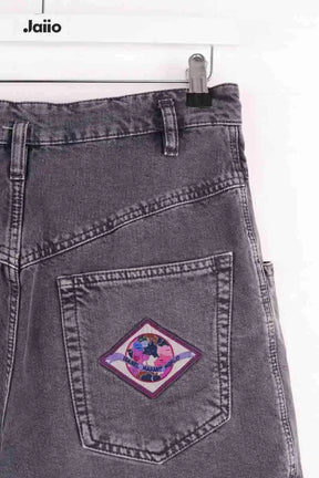 Short Isabel Marant Esquia Anthracite en Coton