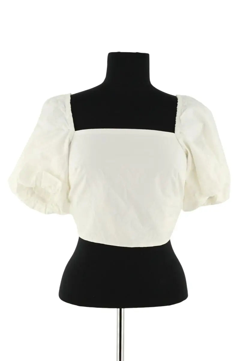 T-shirt Sézane Blanc en Coton, taille S - Seconde Main
