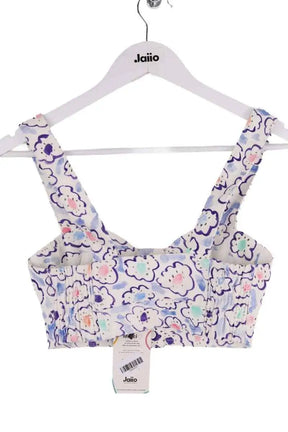 Top sans manche Alessandra Rich Blanc en Coton