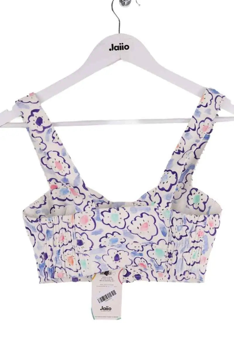 Top sans manche Alessandra Rich Blanc en Coton