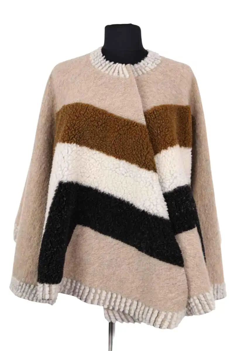 Manteau Maje Multicolore en Laine, taille TU - Seconde Main