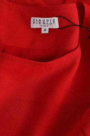 Robe Claudie Pierlot Rouge en Synthétique