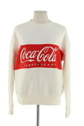 Sweatshirt Tommy Hilfiger Beige en Coton, taille S - Seconde Main