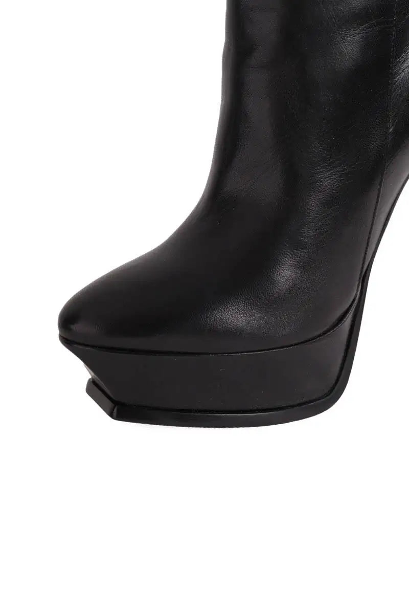 Boots Saint Laurent Noir en Cuir