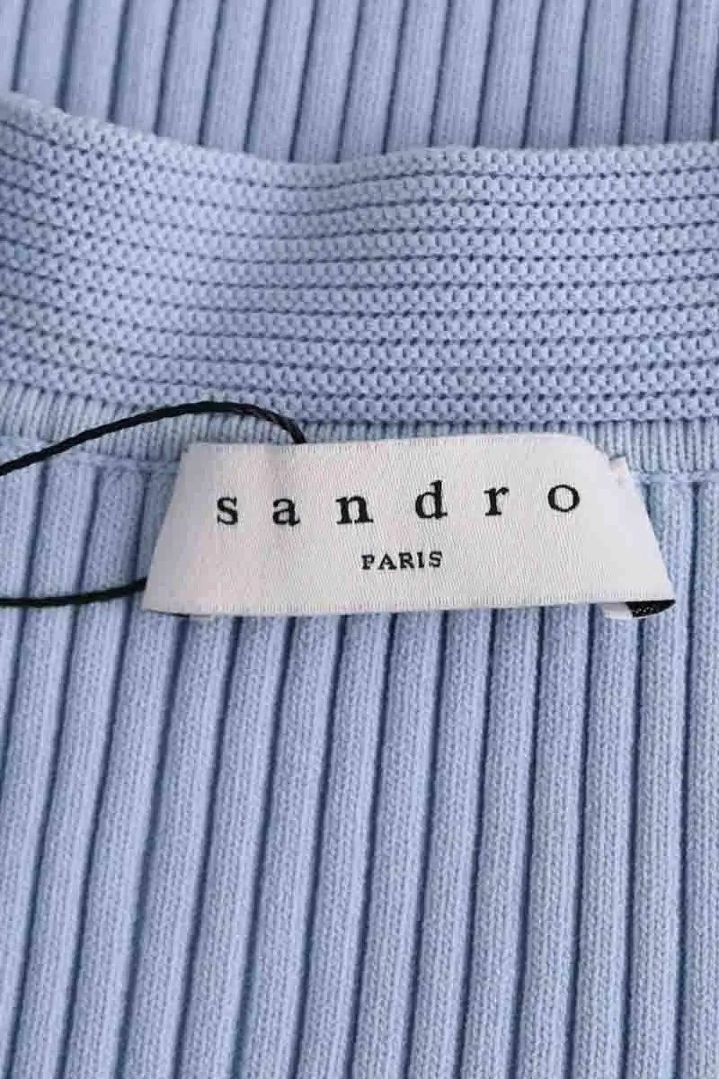 Pull Sandro Bleu en Viscose