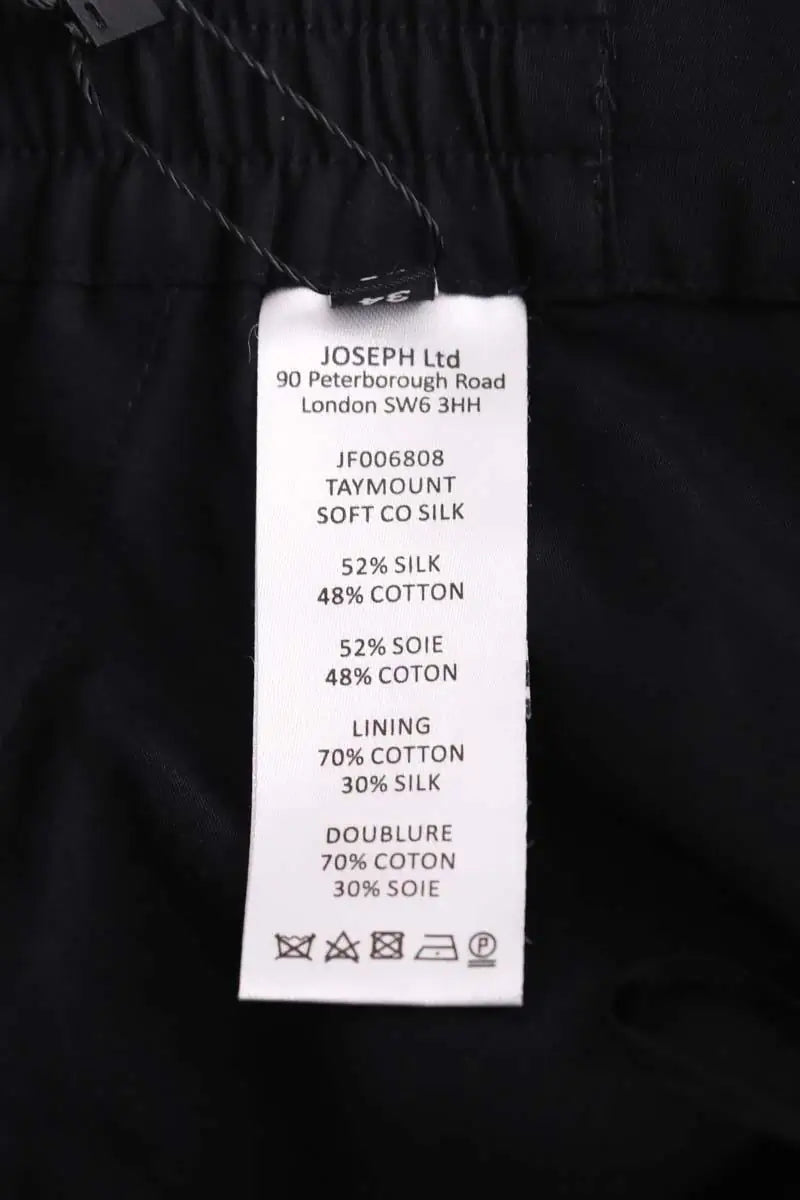 Bermuda Joseph Noir en Soie
