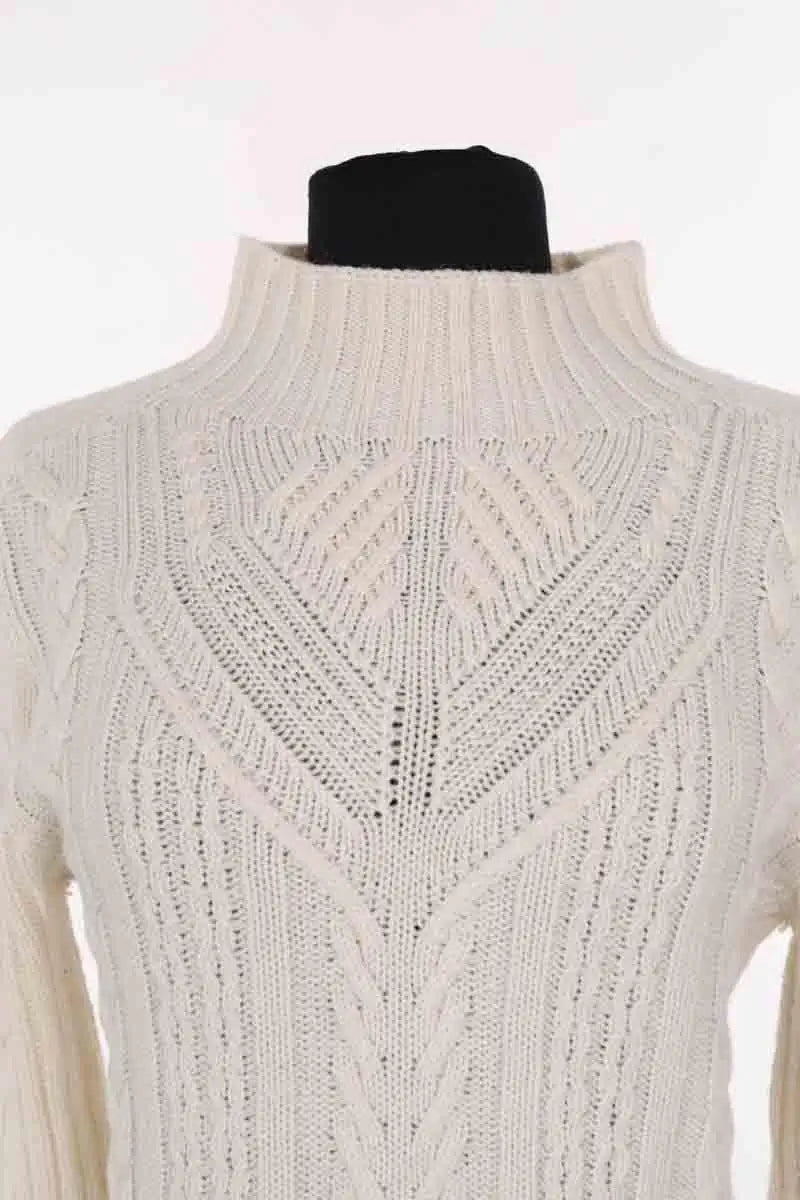 Pull Pinko Blanc en Laine