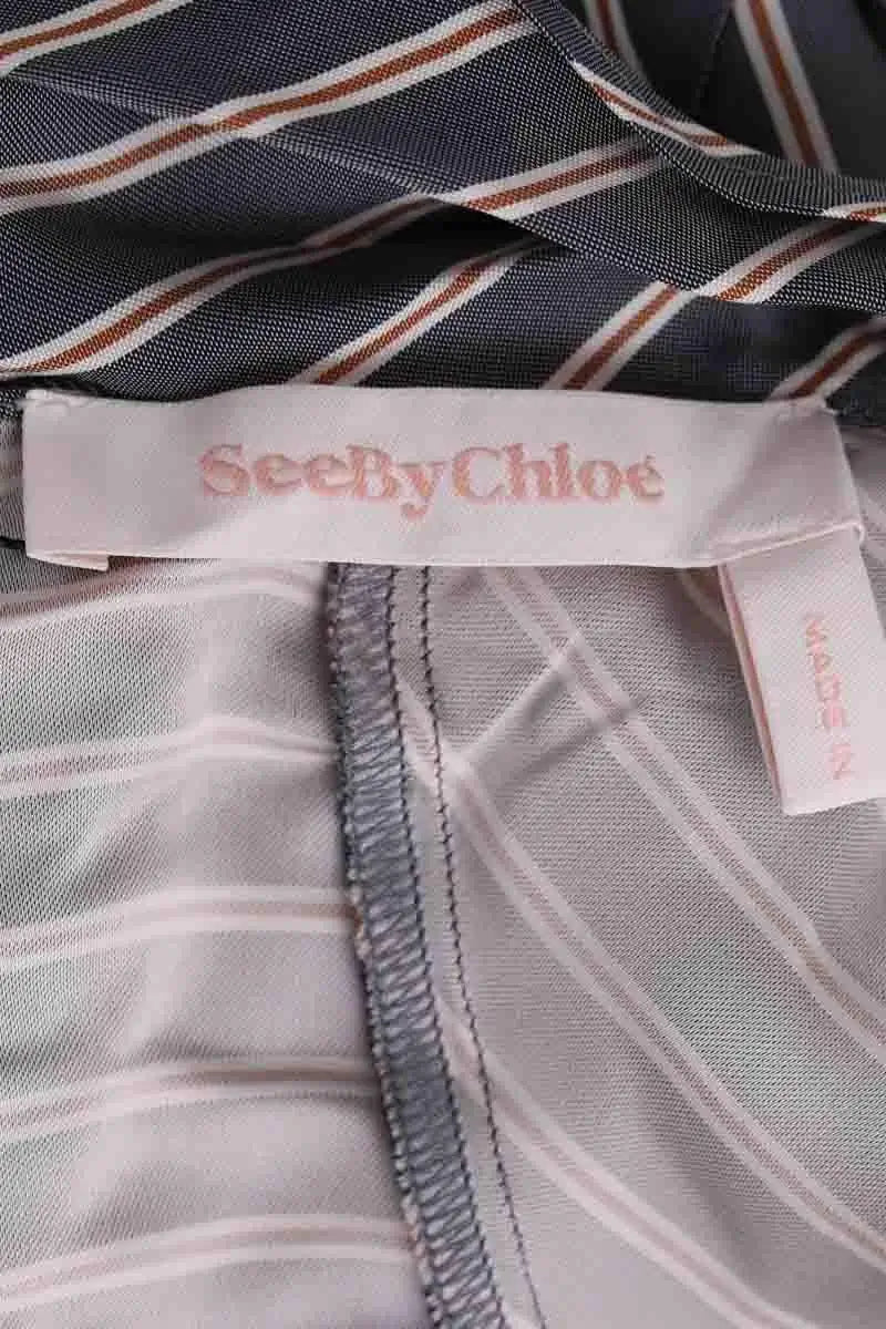 Blouse See By Chloé Gris en Synthétique