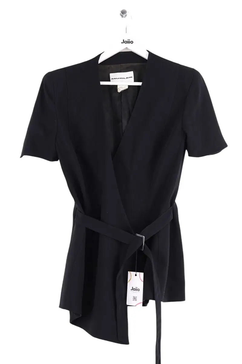 Veste Mugler Noir en Synthétique, taille M - Seconde Main