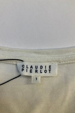 Top Claudie Pierlot Blanc en Coton